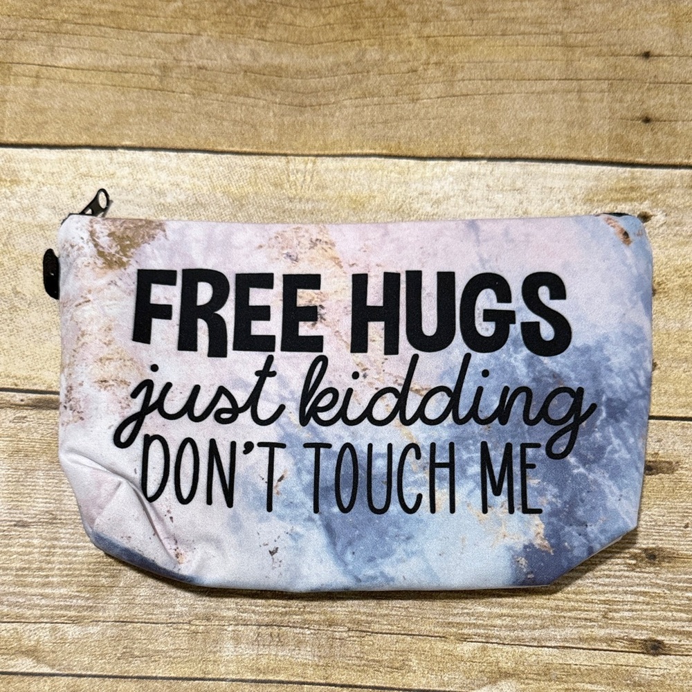 Graphic Pouch with Humorous Text
